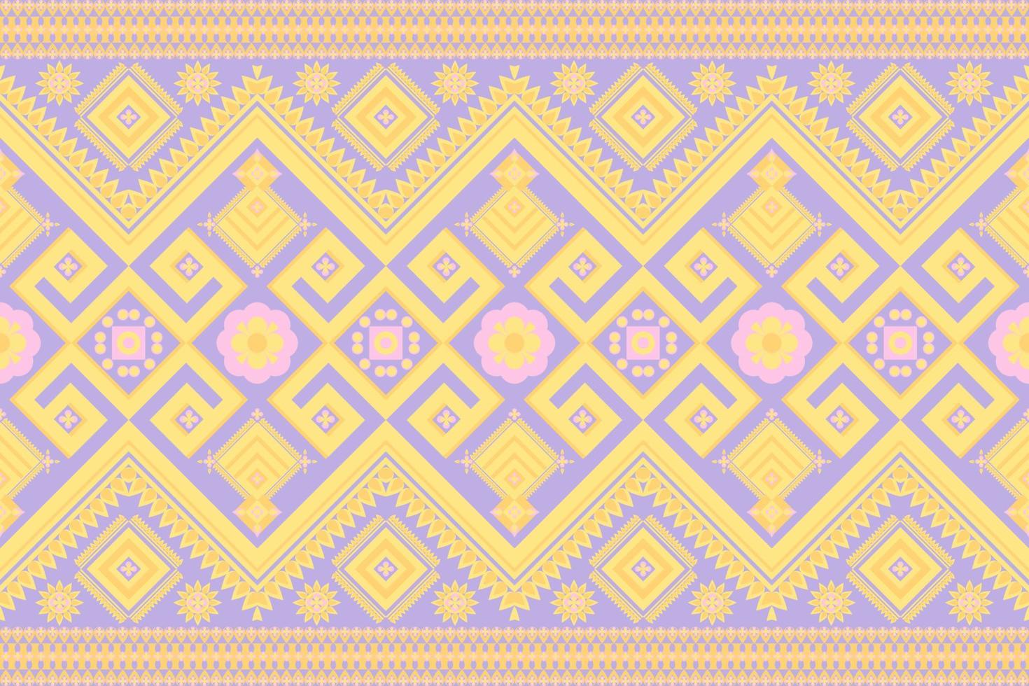 arte abstrata. flores e coisas usam formas geométricas em seus desenhos. use tons de amarelo e rosa claro. pode ser usado em uma variedade de se é um trabalho têxtil fazer um plano de fundo. vetor