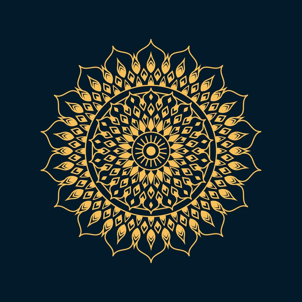 vetor de fundo de luxo vetor mandala em design gráfico de vetor premium de ilustração e vetor premium de arte digital