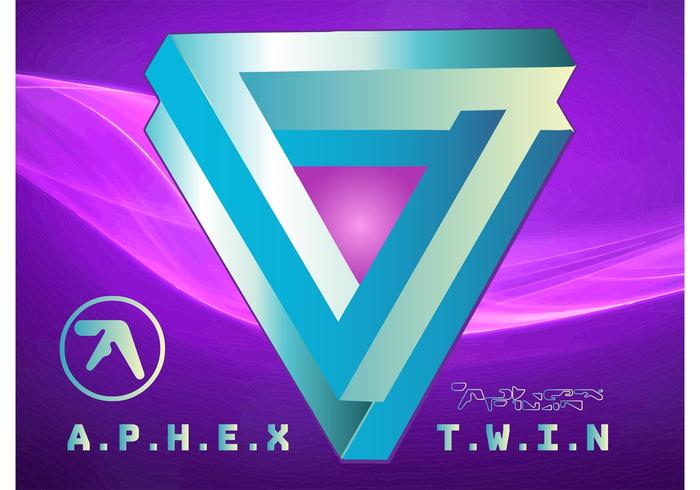 logotipo gêmeo do aphex vetor