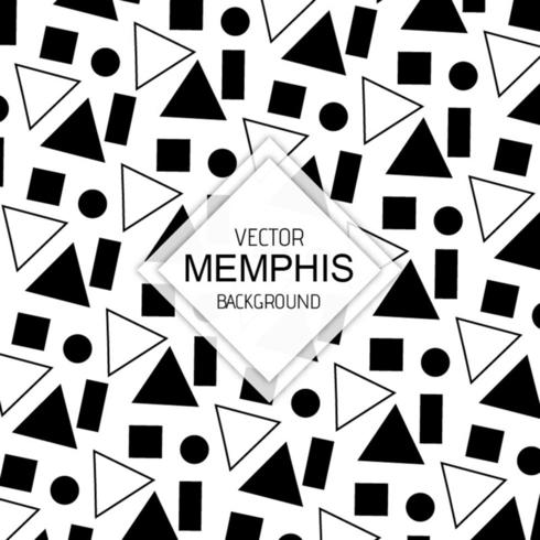 Fundos preto e branco de Memphis vetor