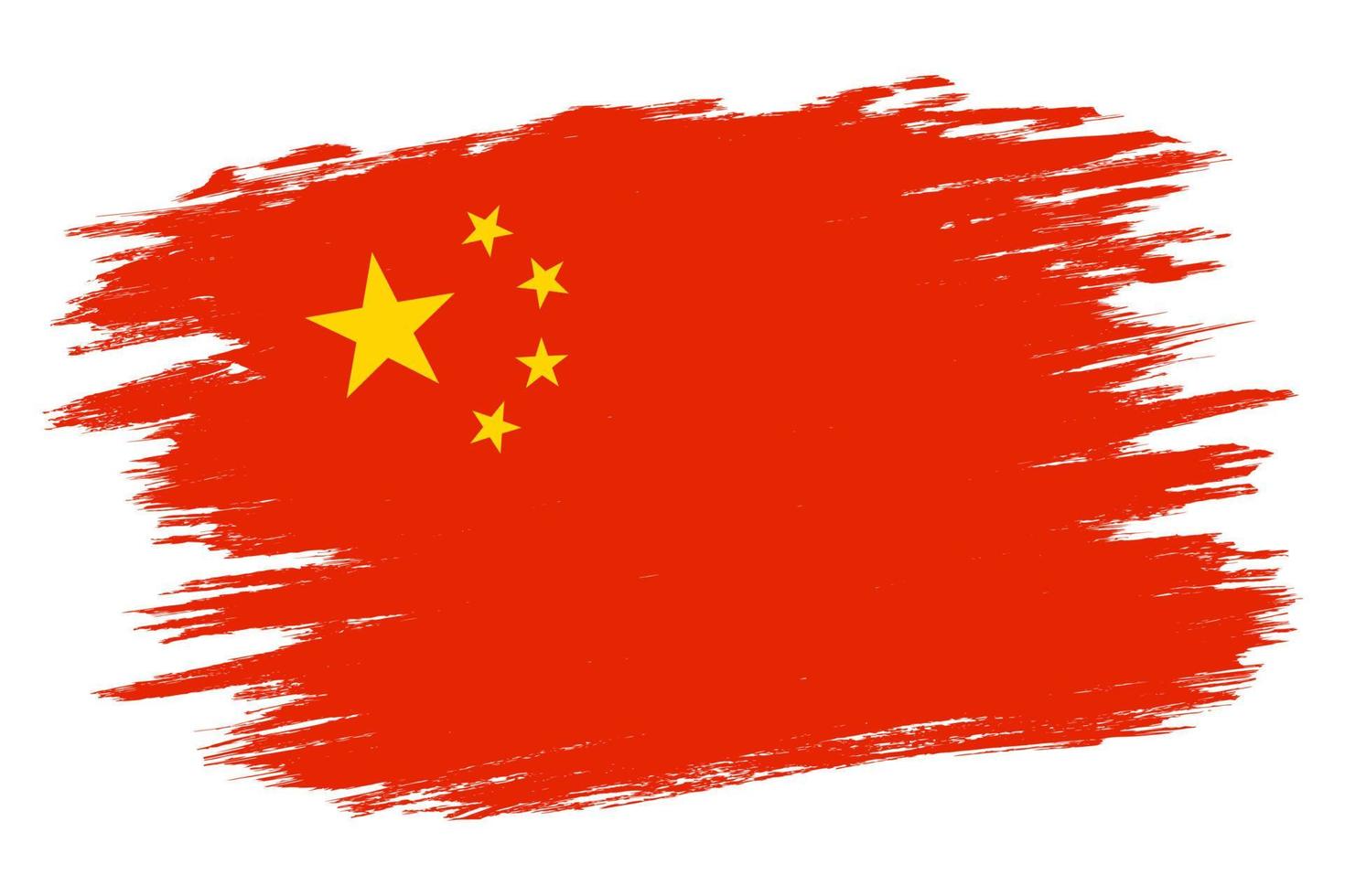 vetor bandeira da china vintage