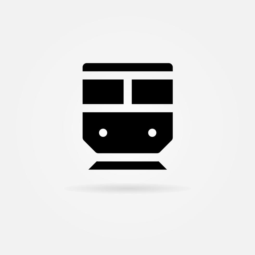 trem ícone estilo sólido. elemento de design de ícone de vetor. fundo de modelo de ícone vetorial vetor