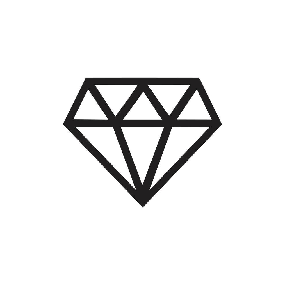 diamante vector ícone modelo cor preta editável. diamante vector ícone símbolo ilustração vetorial plana para design gráfico e web.