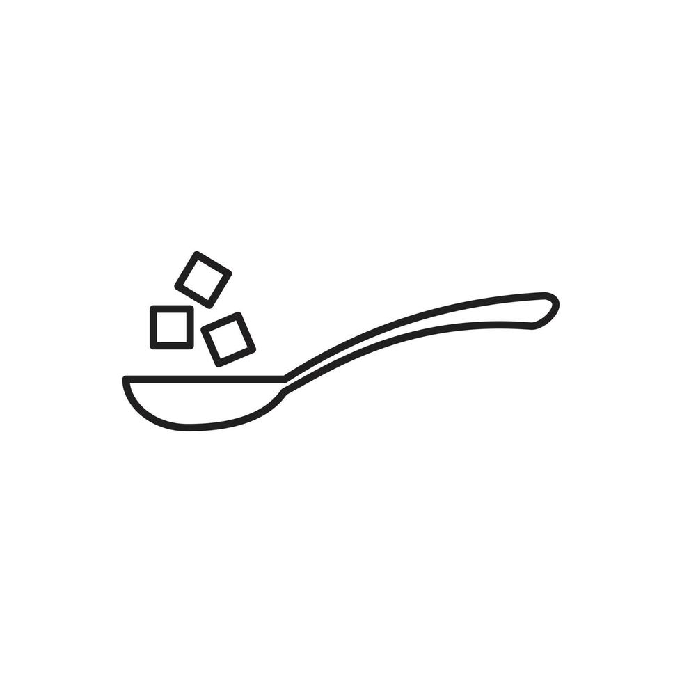 modelo de ícone de açúcar cor preta editável. açúcar ícone símbolo ilustração vetorial plana para design gráfico e web. vetor