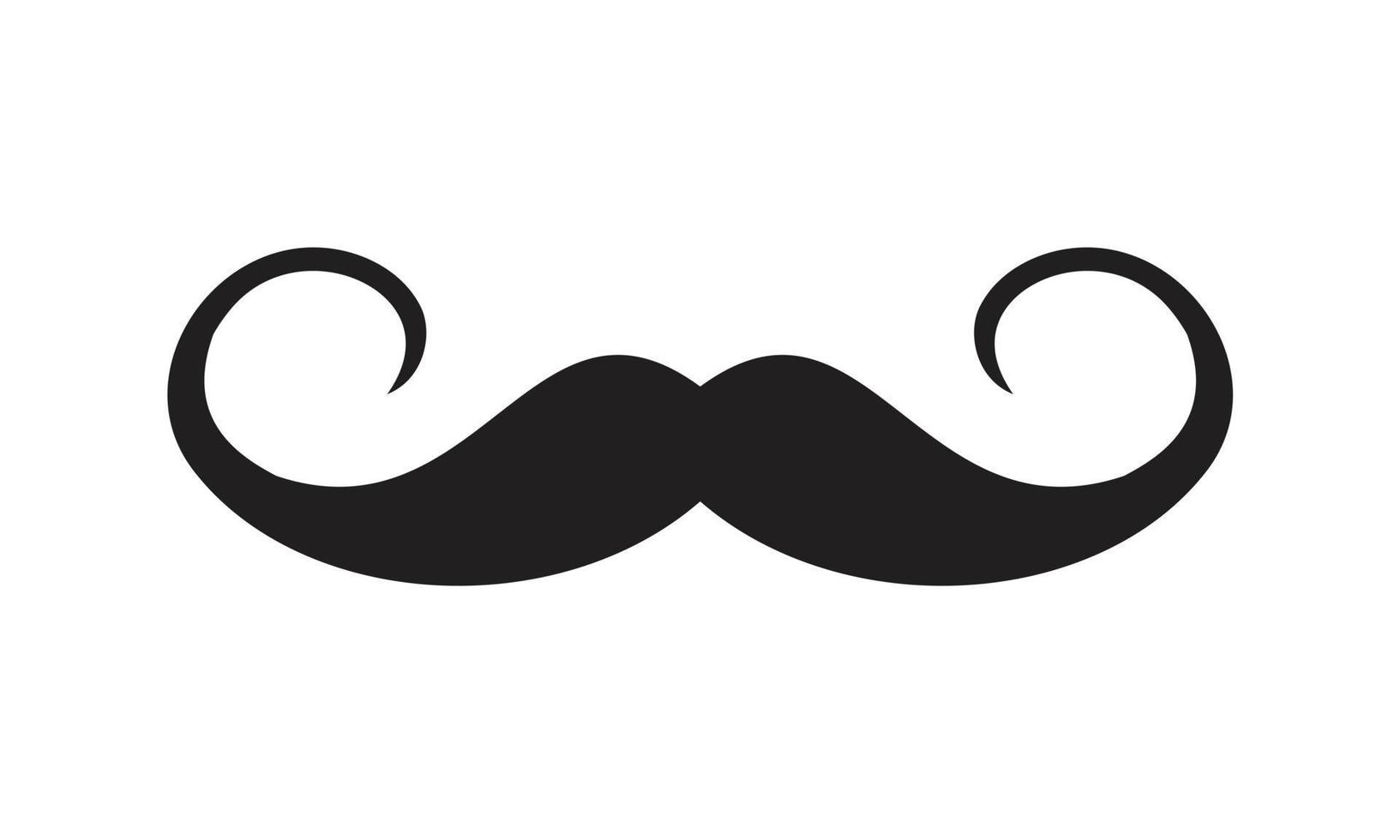 Itália bigode ícone modelo cor preta editável. Itália bigode ícone símbolo ilustração vetorial plana para design gráfico e web. vetor