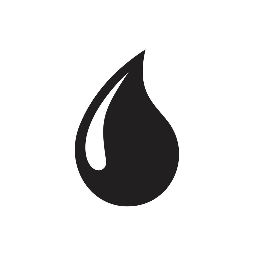modelo de ícone de gota preta cor preta editável. gota preta ícone símbolo ilustração em vetor plana para design gráfico e web.