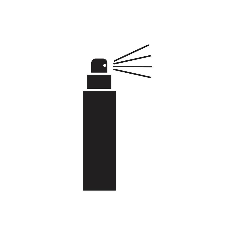 modelo de ícone de spray cor preta editável. spray ícone símbolo ilustração vetorial plana para design gráfico e web. vetor