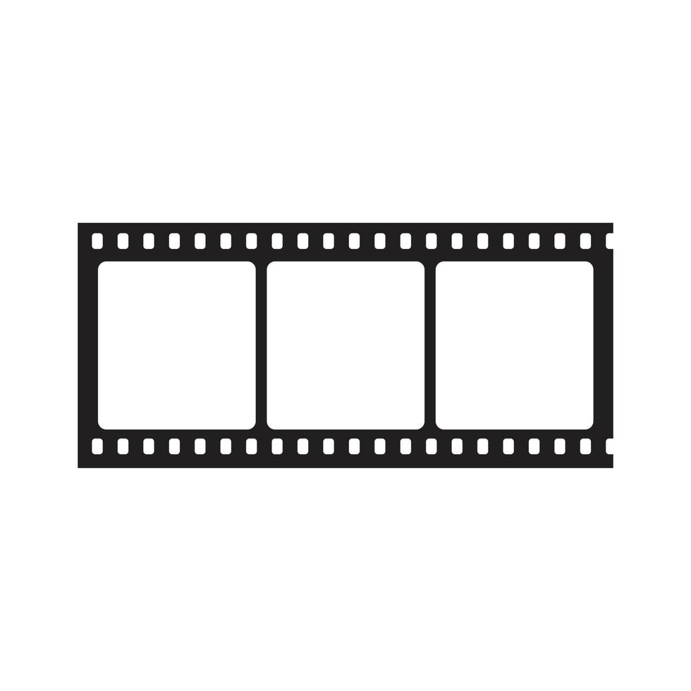 vetor modelo de ícone de história de filme de cinema em branco cor preta editável. vector a ilustração em vetor plana do ícone da história do filme do cinema em branco para design gráfico e web.