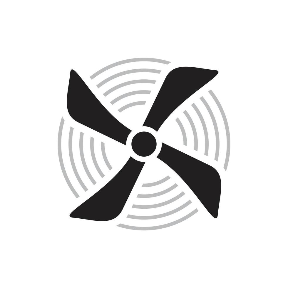 hélices de avião, modelo de ícone de hélice de aeronaves cor preta editável. hélices de avião, símbolo de ícone de hélice de aeronaves ilustração vetorial plana para design gráfico e web. vetor