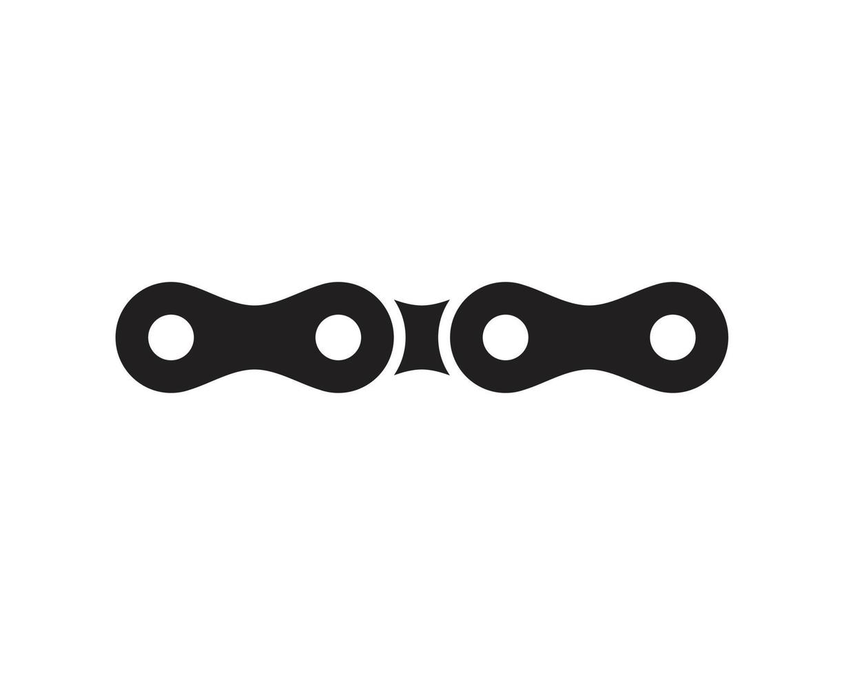 cadeia ícone símbolo ilustração vetorial plana para design gráfico e web. vetor