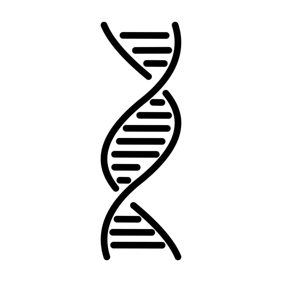 vetor de ícone de símbolo de dna