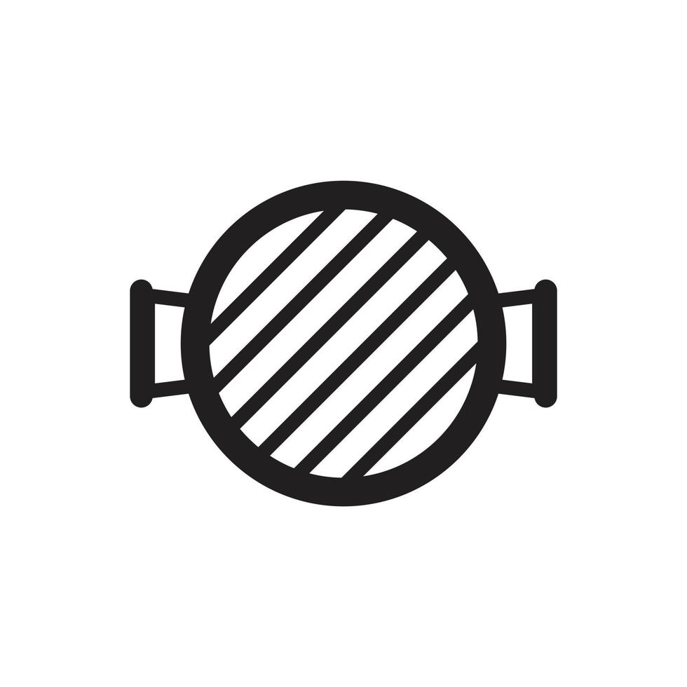 modelo de ícone de grade cor preta editável. grelha ícone símbolo ilustração vetorial plana para design gráfico e web. vetor