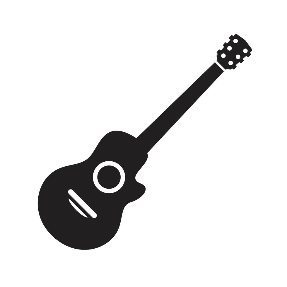 modelo de ícone de guitarra elétrica cor preta editável. guitarra elétrica ícone trabalho em equipe ícone símbolo ilustração vetorial plana para design gráfico e web. vetor