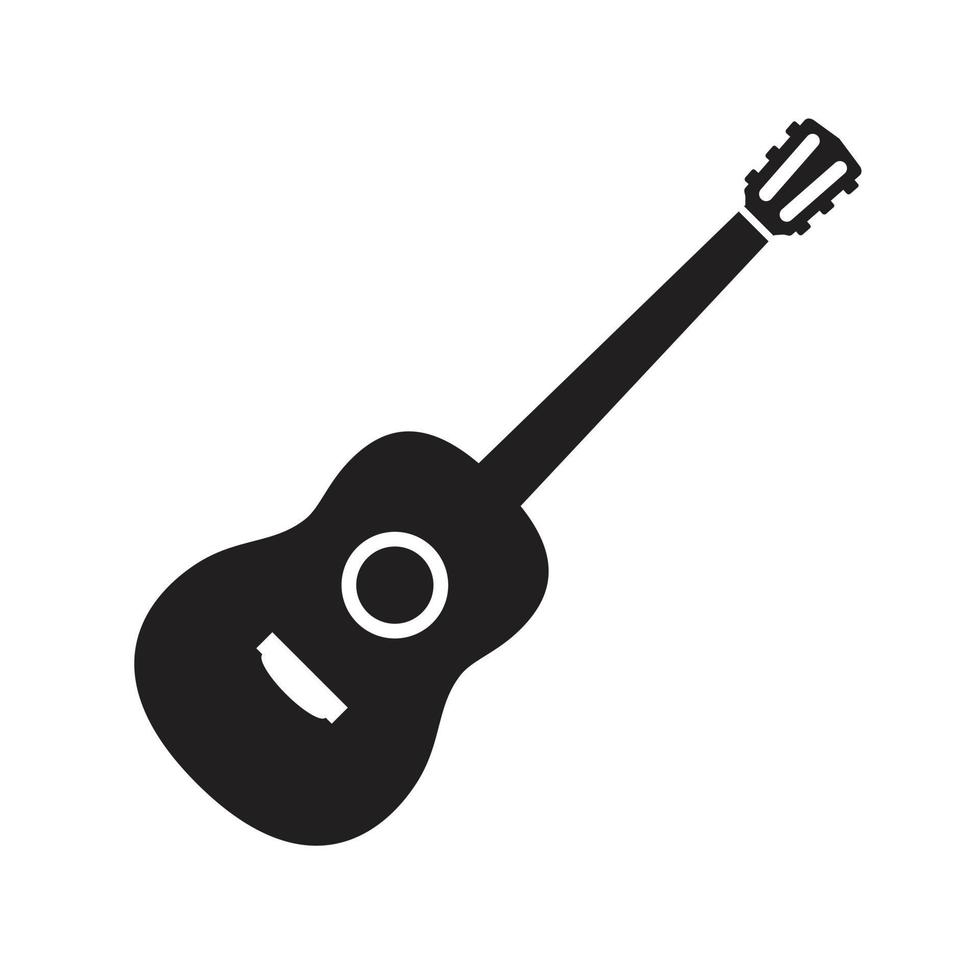 modelo de ícone de guitarra elétrica cor preta editável. guitarra elétrica ícone trabalho em equipe ícone símbolo ilustração vetorial plana para design gráfico e web. vetor
