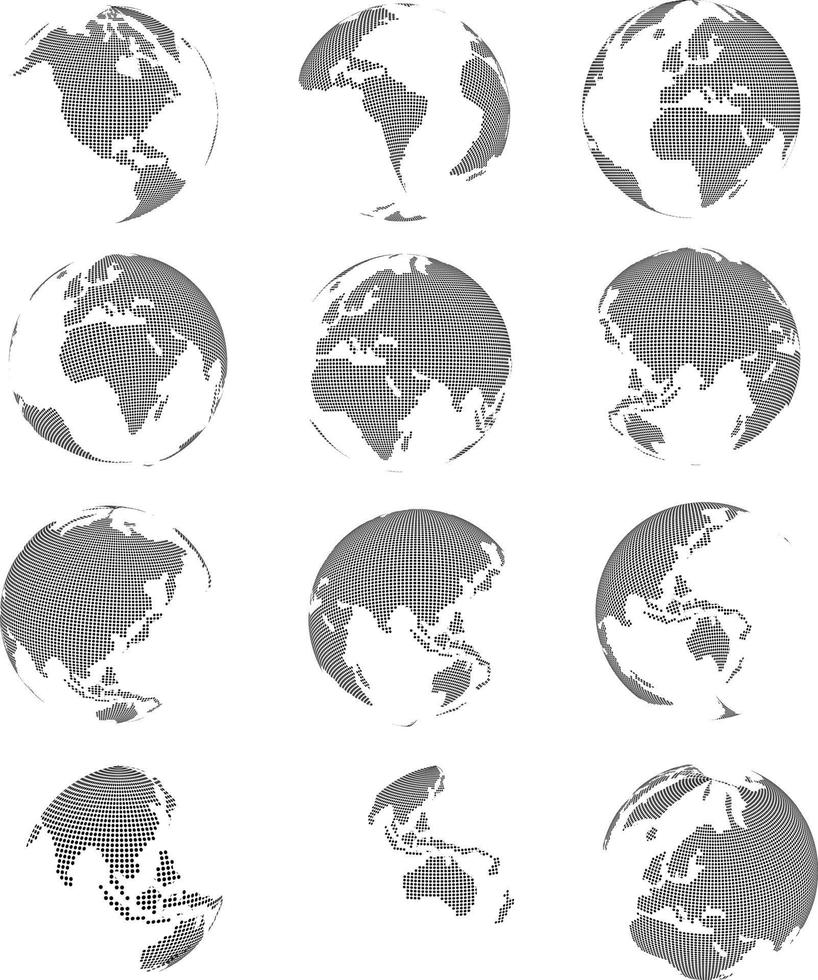 mapa do mundo, ilustração vetorial plana simples, vetor de mapa do mundo