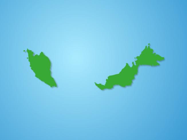 Mapa do vetor de Malaysia