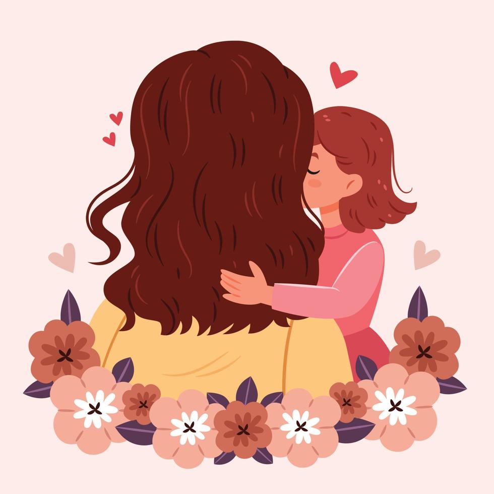 feliz dia das mães day.mothers cartão concept.design para banner, cartazes, cartões etc. ilustração vetorial. vetor