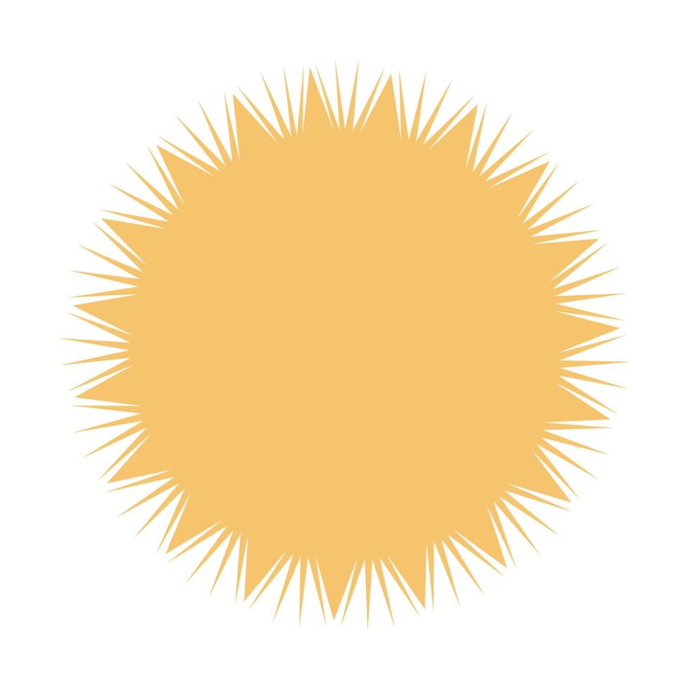 adesivo estrela. distintivo sunburst, isolado na etiqueta de preço estrela branca. cantos afiados. vetor