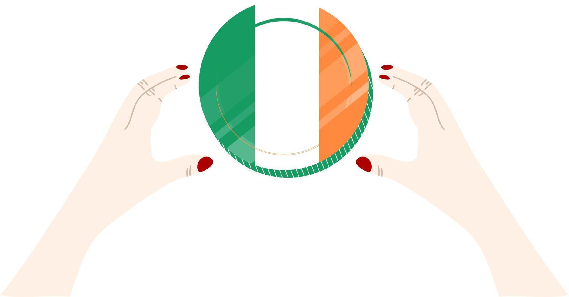 bandeira do irlandês vetor