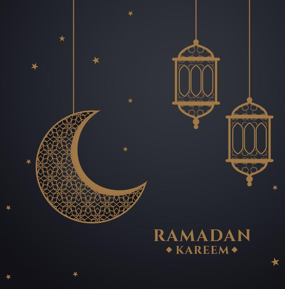 ramzan ramadan kareem mubarak cartões postais mês sagrado vetor