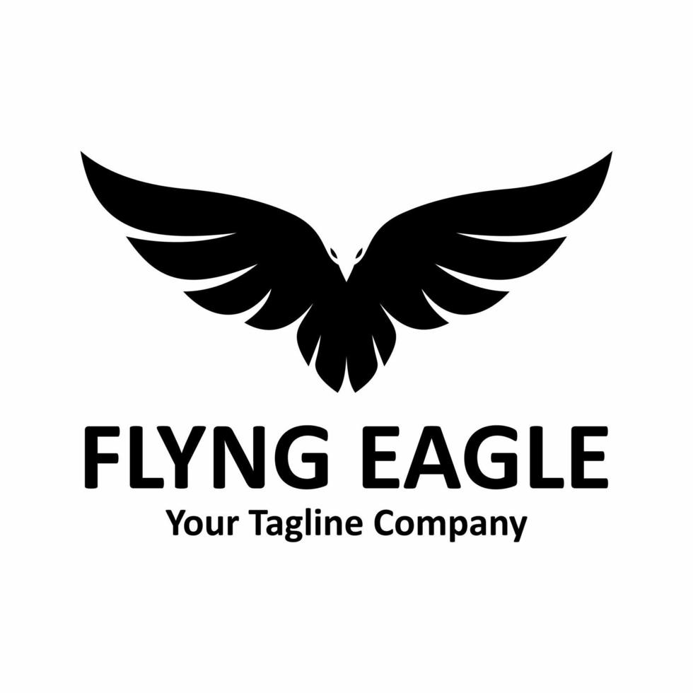 logotipo da águia voadora vetor