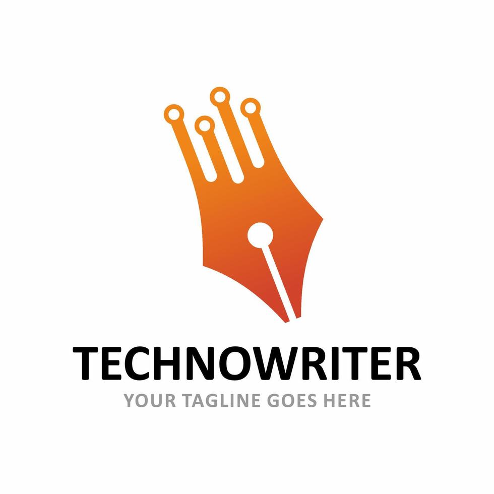 logotipo de vetor technowriter
