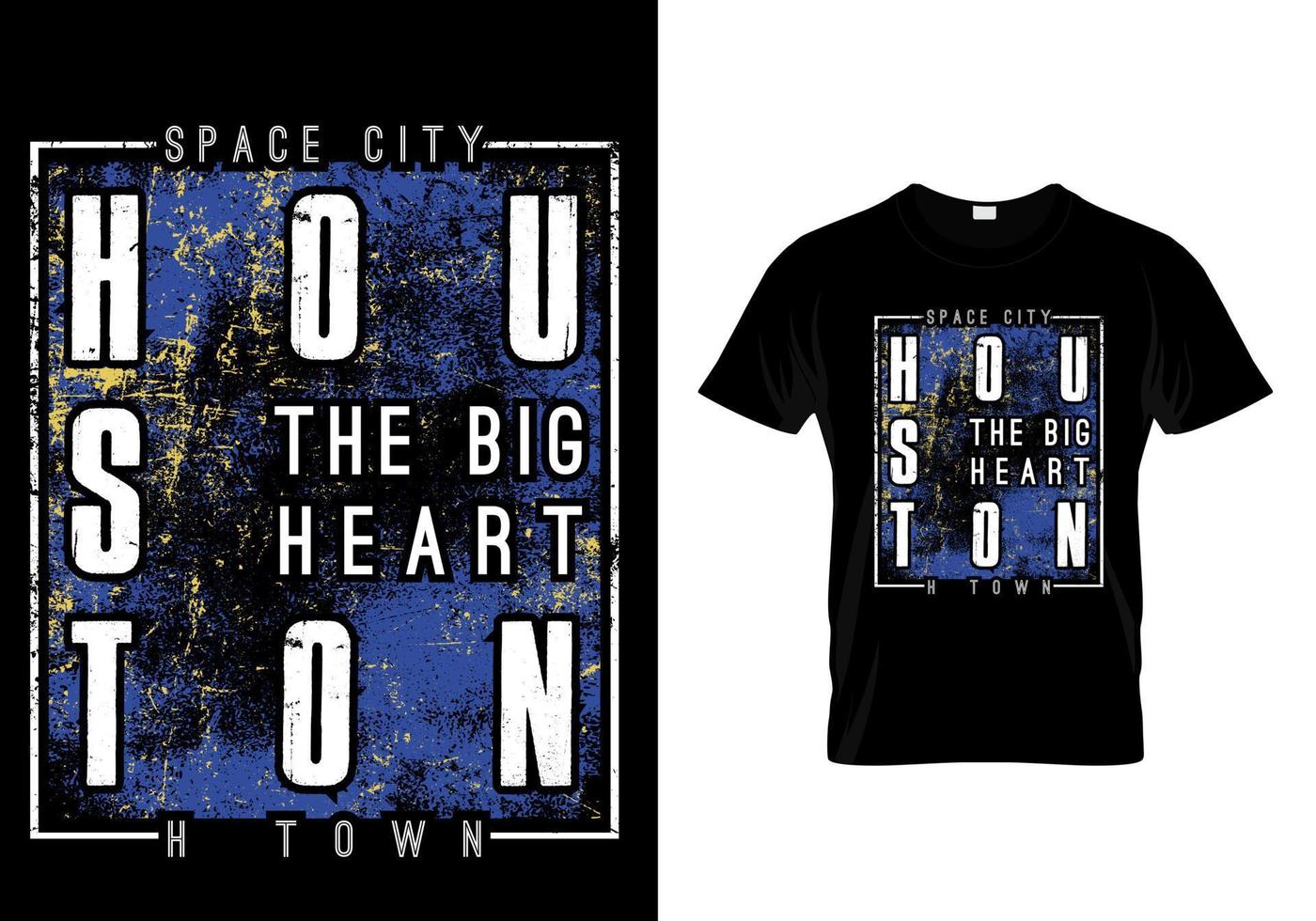 houston city vintage urbano street wear design de camiseta vetor