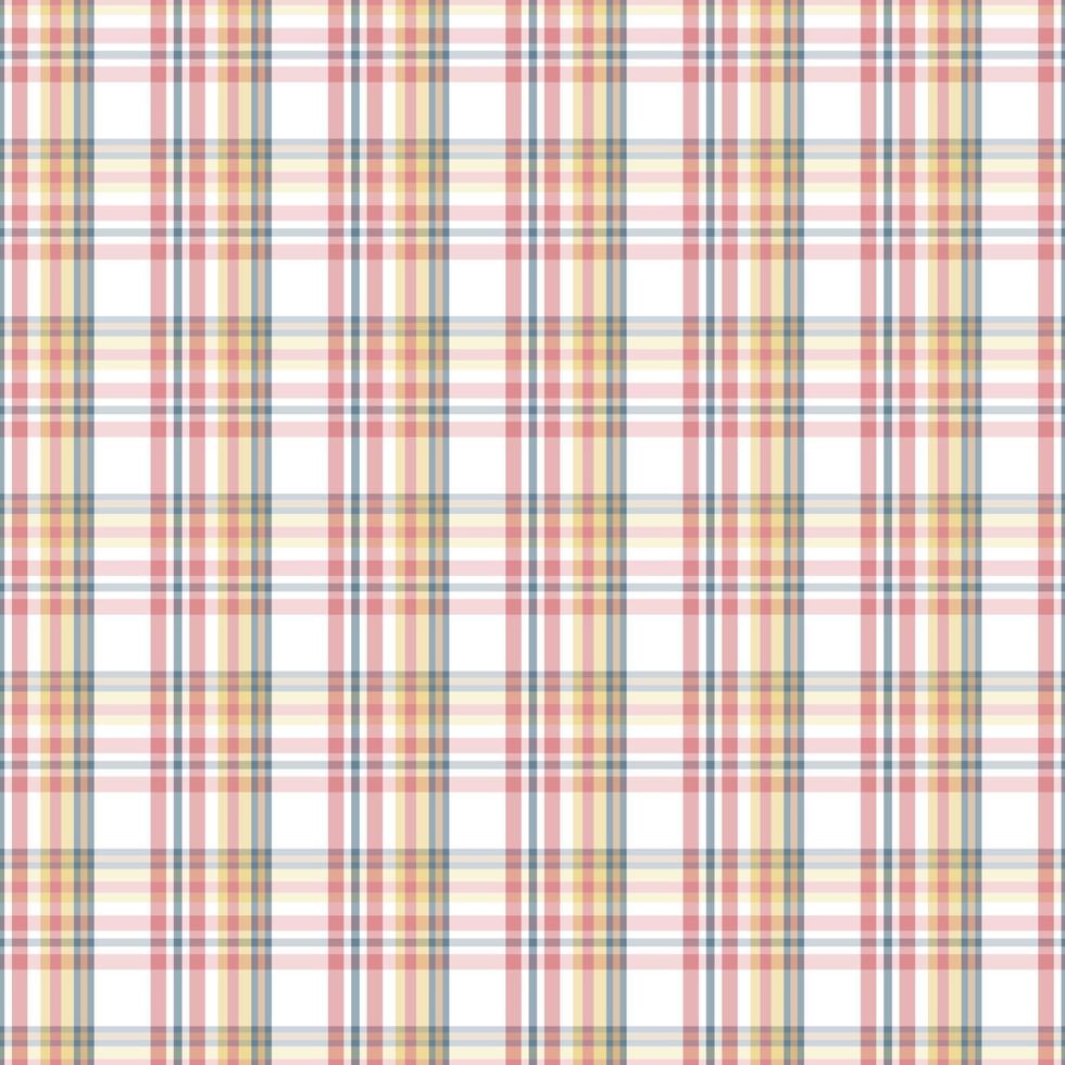 vetor de búfalo de padrão xadrez tartan, papel de parede de fundo de tecido