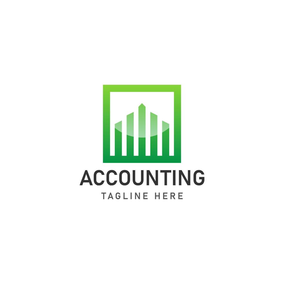 design de ícone de logotipo de contabilidade de negócios vetor