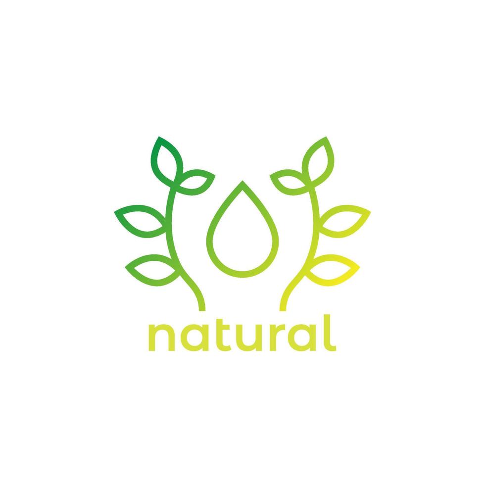 ícone de linha de óleo natural, vetor