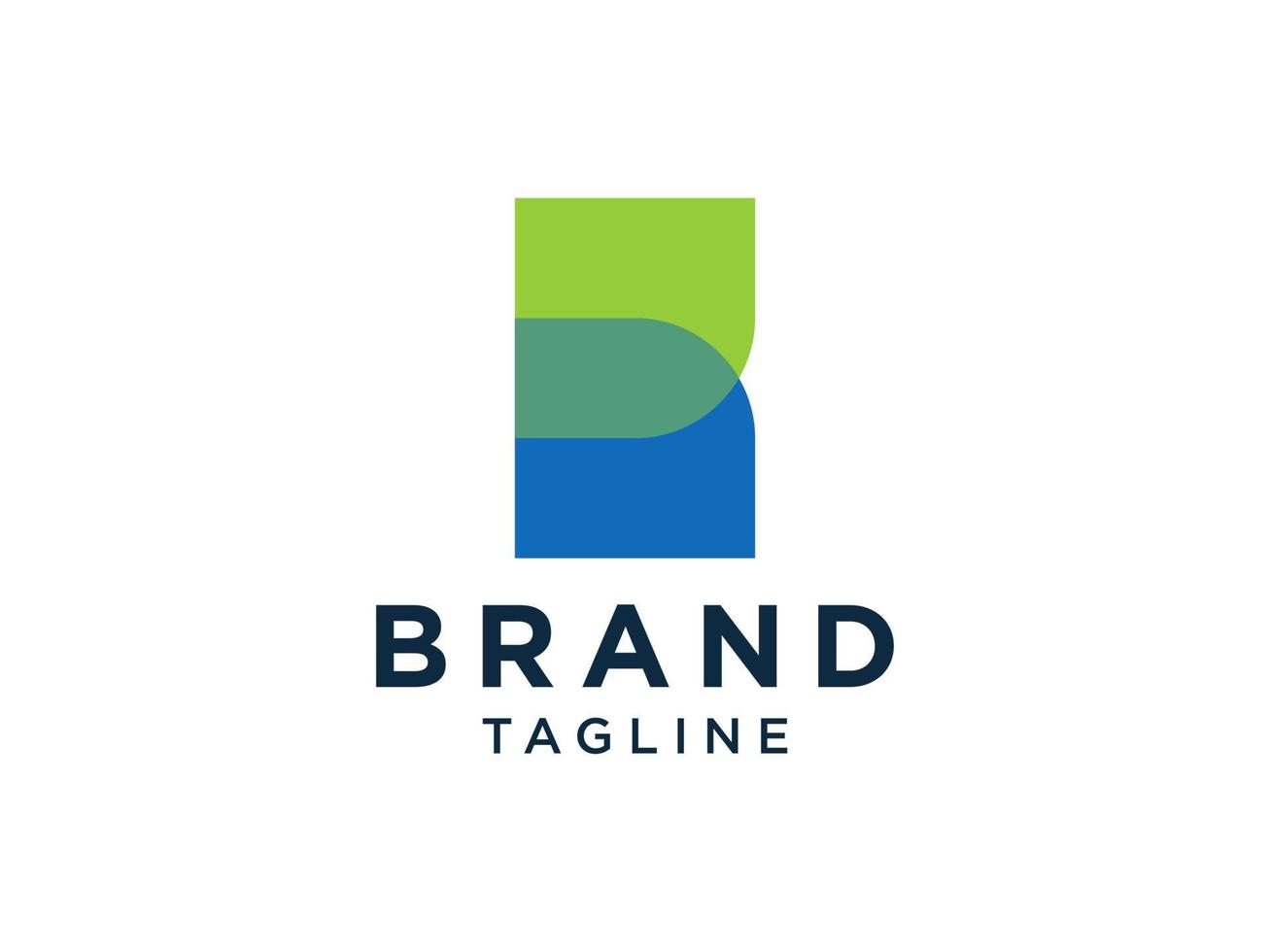 logotipo da letra inicial b. estilo origami azul com sombra isolada no fundo branco. utilizável para logotipos de negócios e branding. elemento de modelo de design de logotipo de vetor plana.