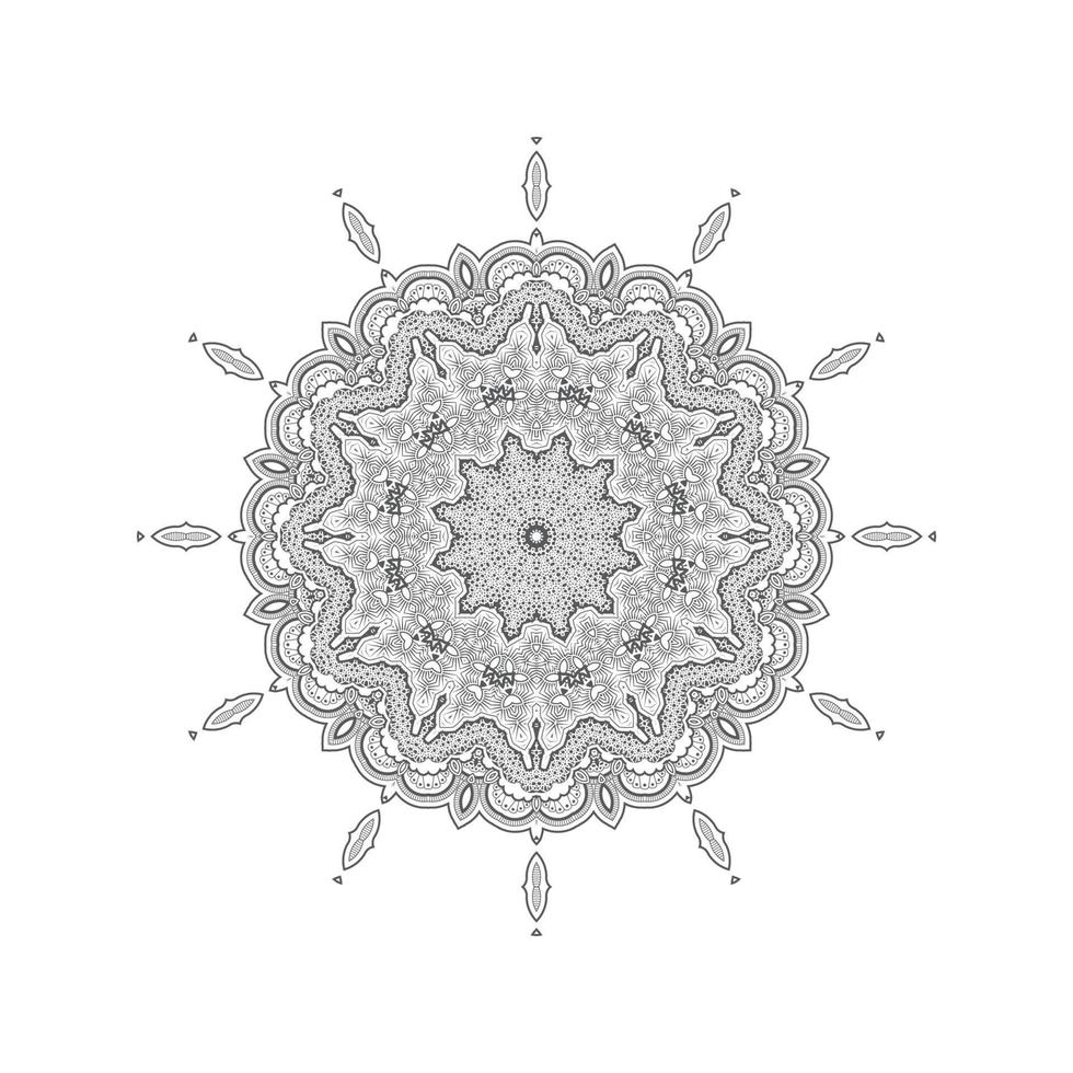 vetor de mandala para belo design