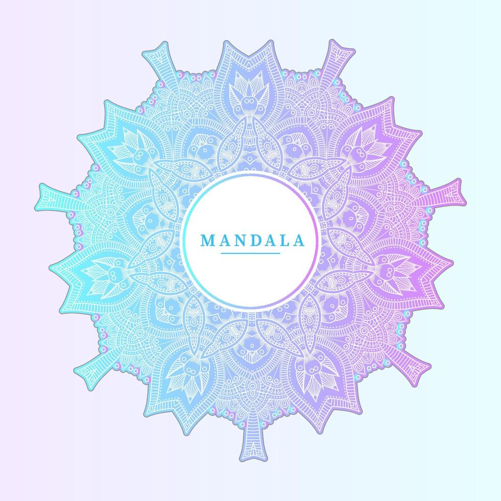 lindo vetor de mandala gradiente para design