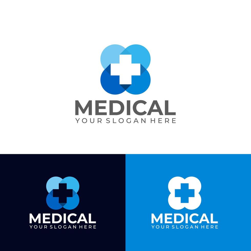 vetor de estoque de modelo de logotipo médico