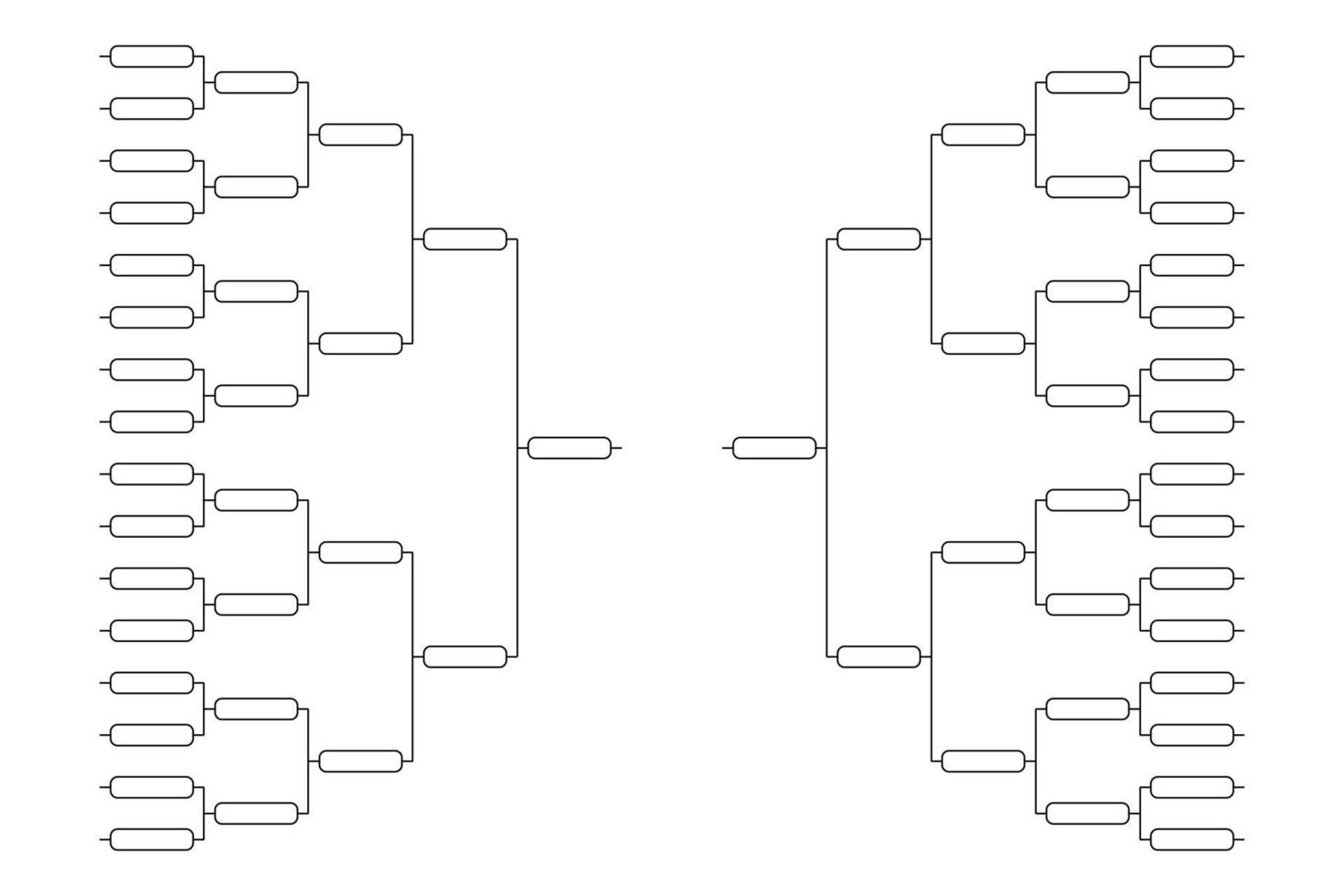 chave de torneio de equipe vetor