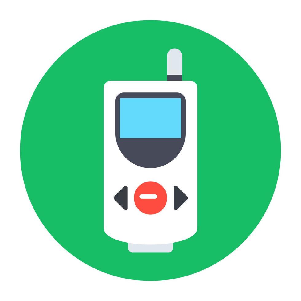 design de ícone moderno de walkie talkie portátil, vetor arredondado plano