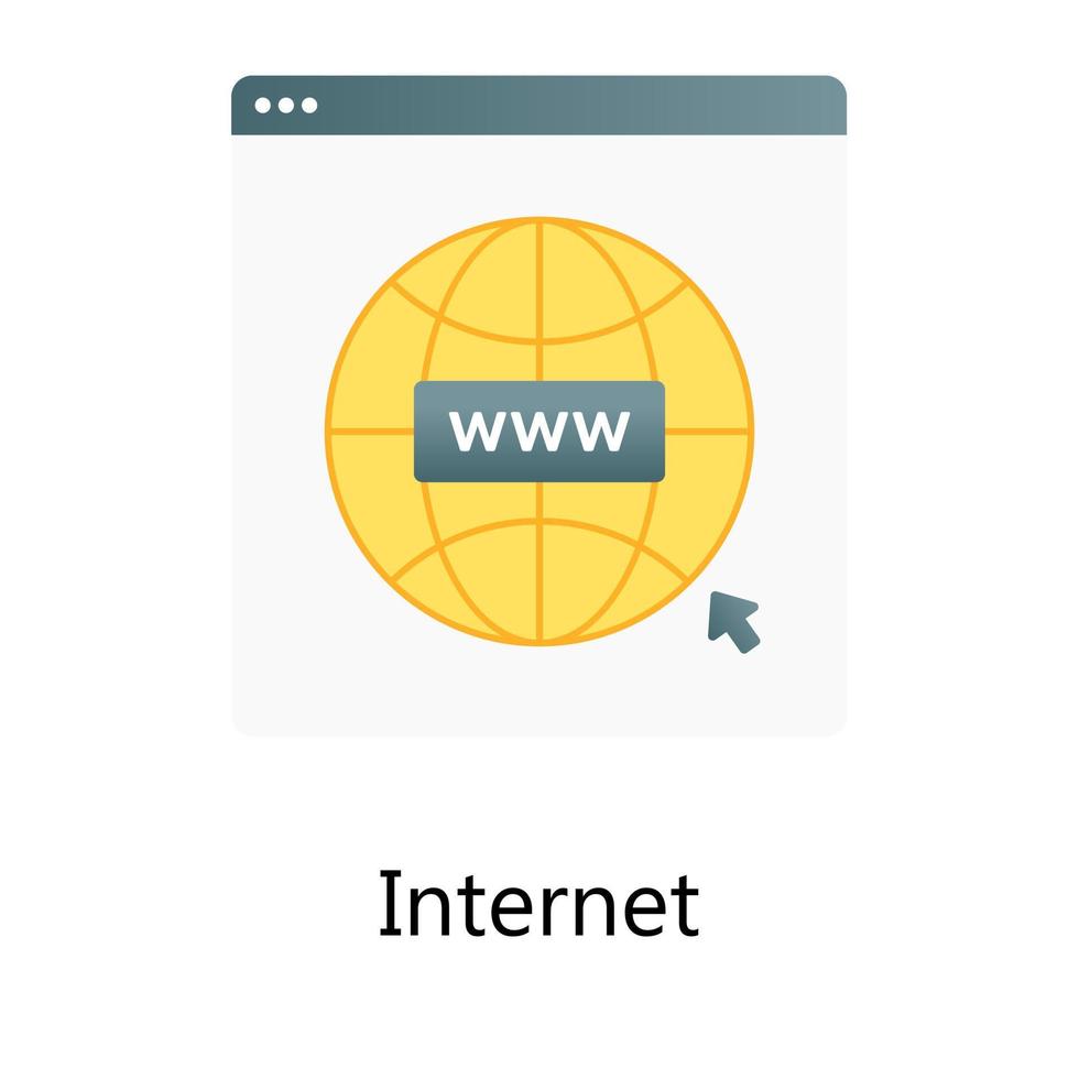 vetor moderno de design de gradiente de navegador de internet