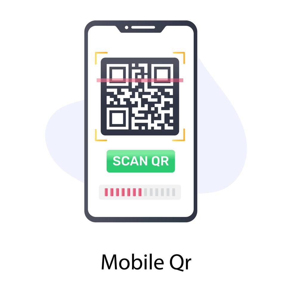 código qr, vetor de código de barras da matriz