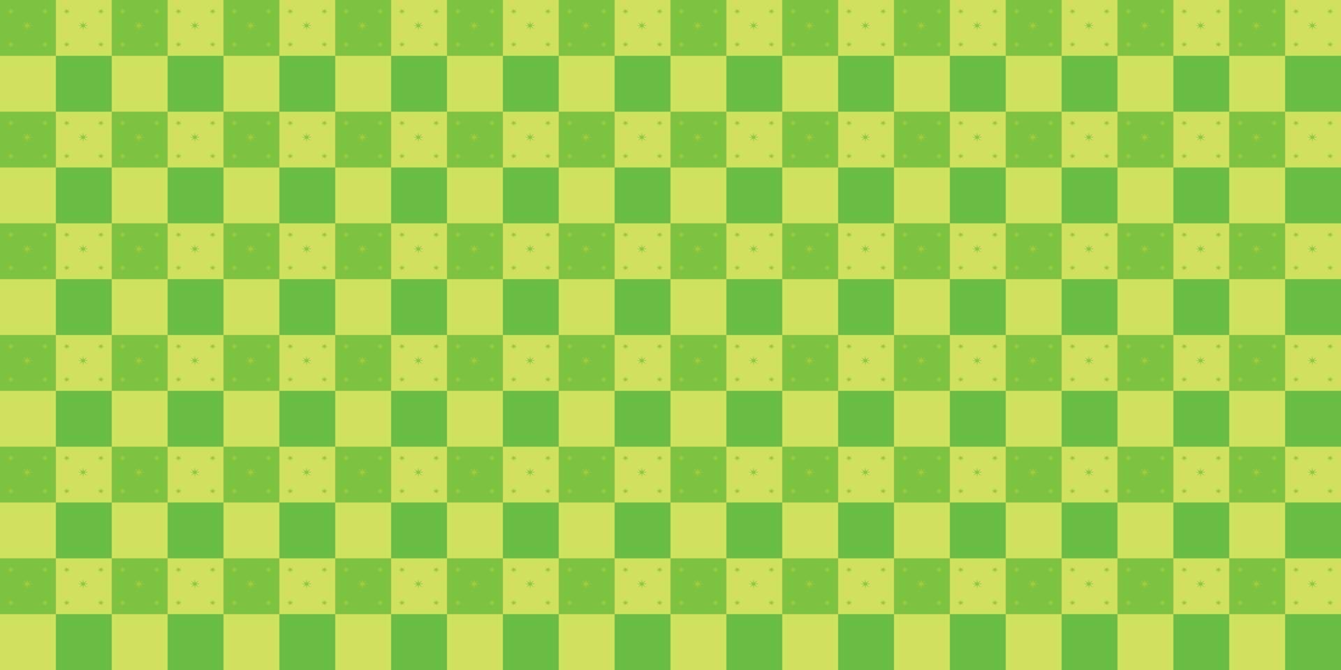 tecido xadrez pano têxtil toalha de mesa guingão linda cor verde textura de fundo abstrato papel de parede quadrado decoração padrão ilustração vetorial sem costura vetor