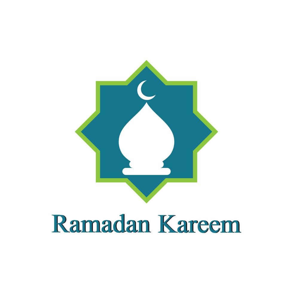 ilustração em vetor ícone de fundo do logotipo do ramadã