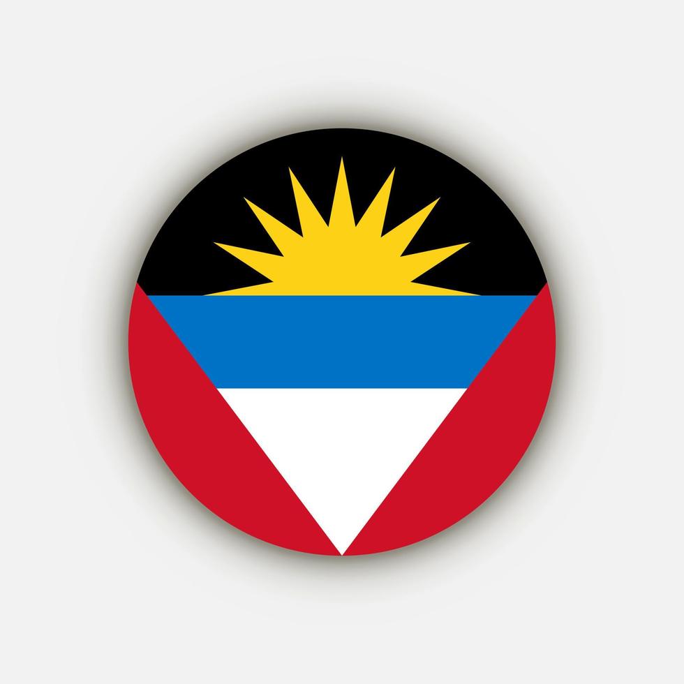 país antígua e barbuda. bandeira de antígua e barbuda. ilustração vetorial. vetor