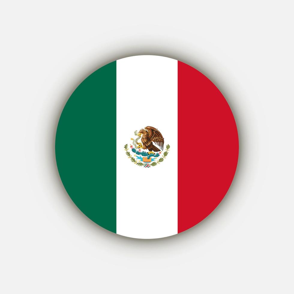 país México. bandeira do méxico. ilustração vetorial. vetor