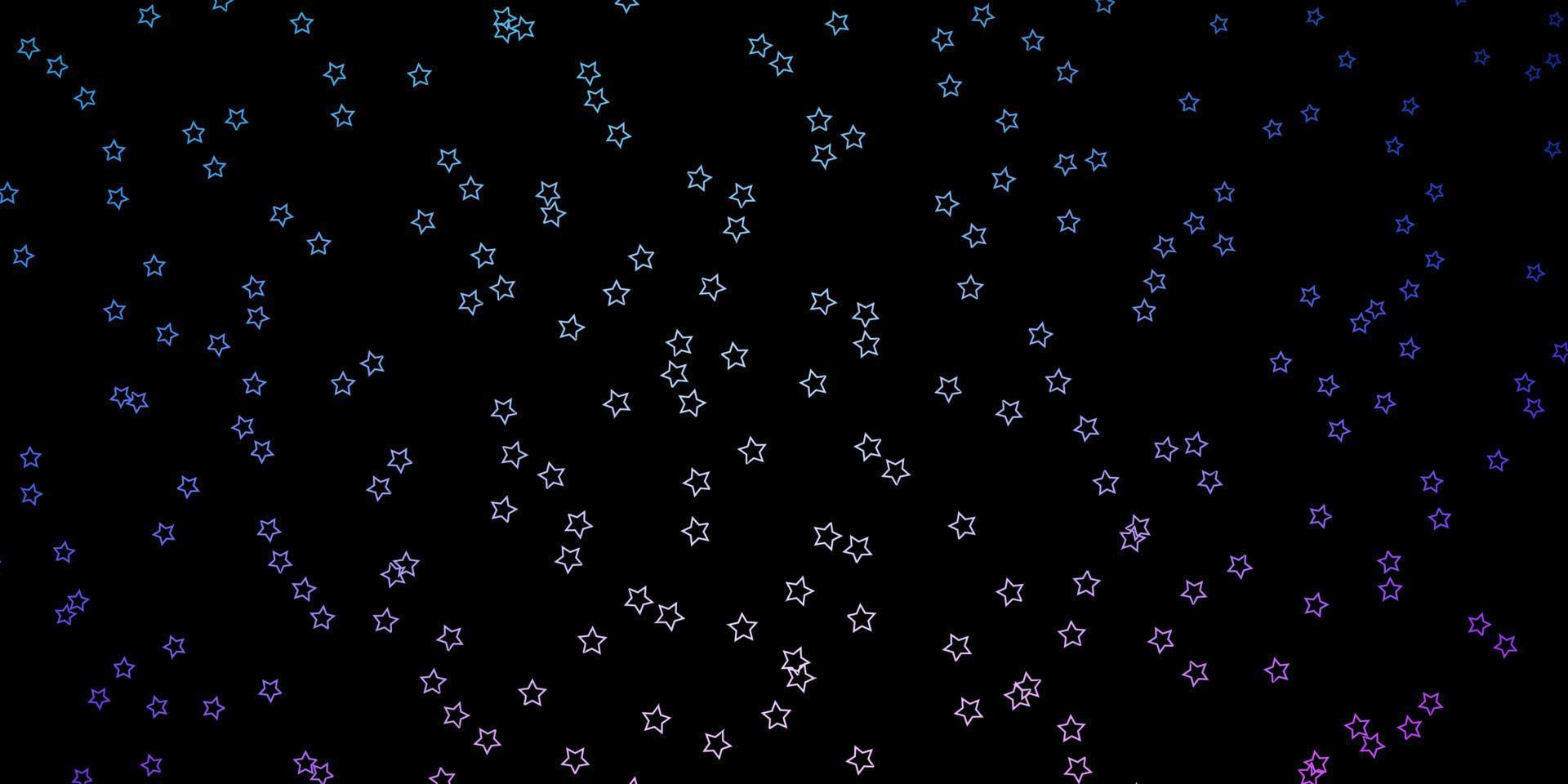 fundo vector rosa escuro, azul com estrelas pequenas e grandes.