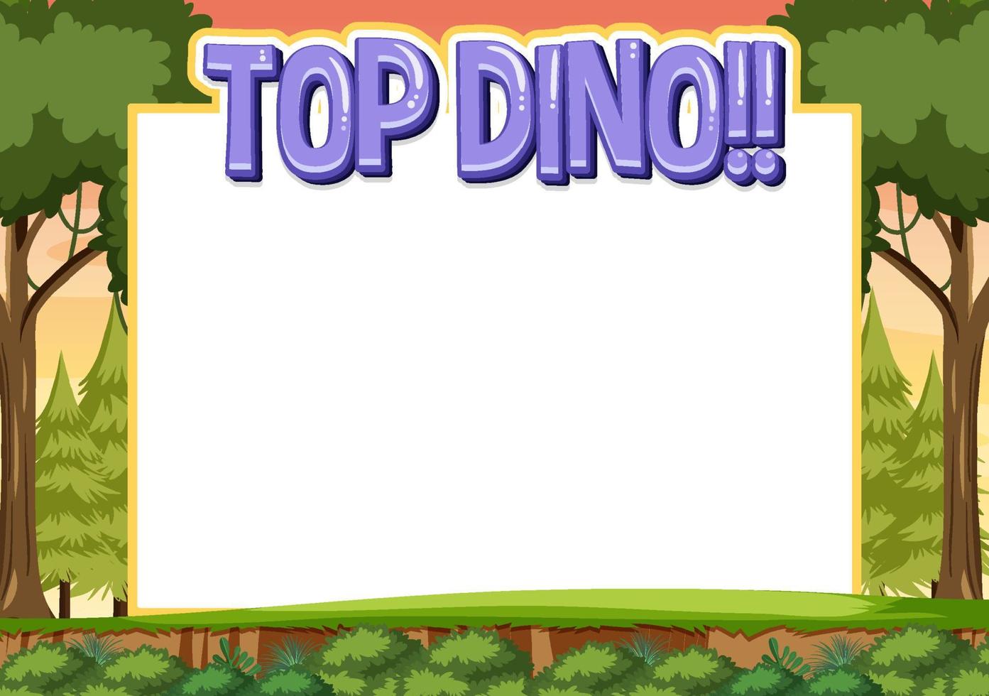 modelo de banner com tema de dinossauro vetor