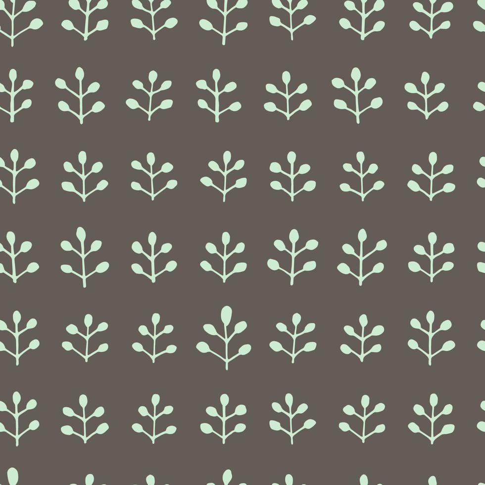 dsign padrão de superfície sem emenda de vetor. muitas folhas, galhos, ervas, pontos, triângulos. design floral primavera para impressão em papel, tecido, cartões. fundo natural para postagem de blog de mídia social, banners vetor