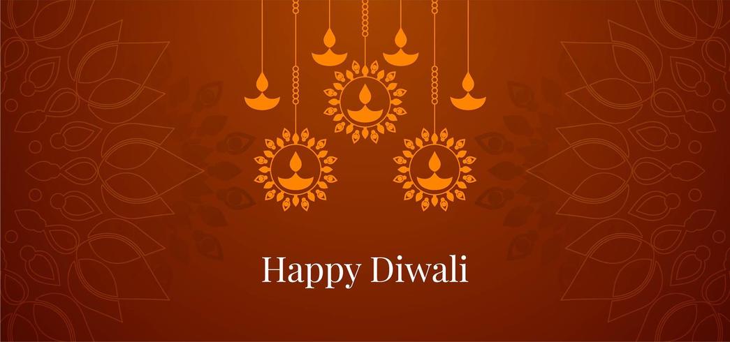 Abstrato geométrico feliz Diwali saudação vetor