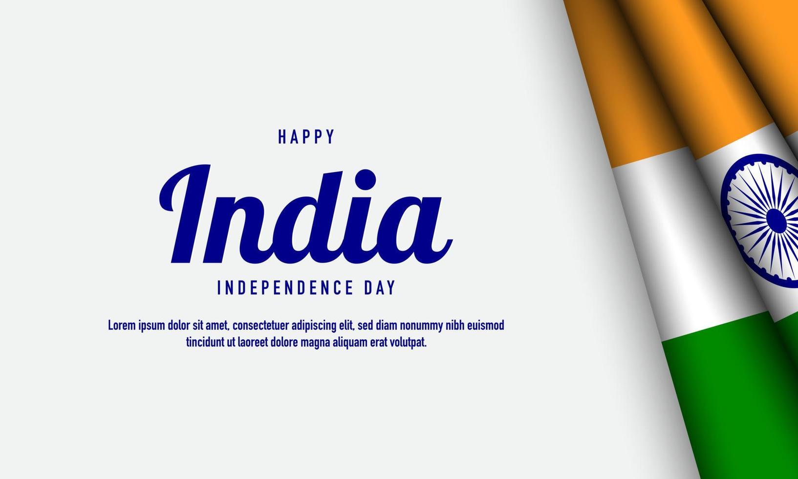 fundo do dia da independência da índia. vetor