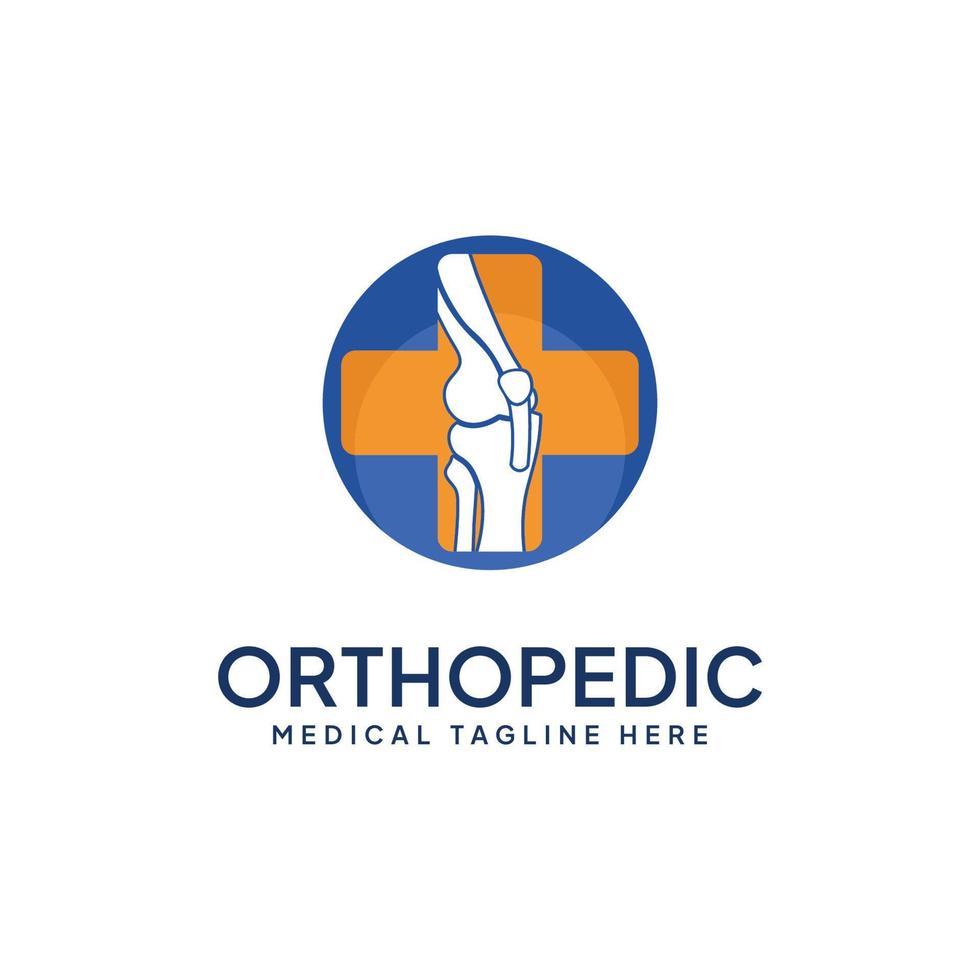 modelo de vetor de design de logotipo ortopédico, logotipo médico ortopédico.