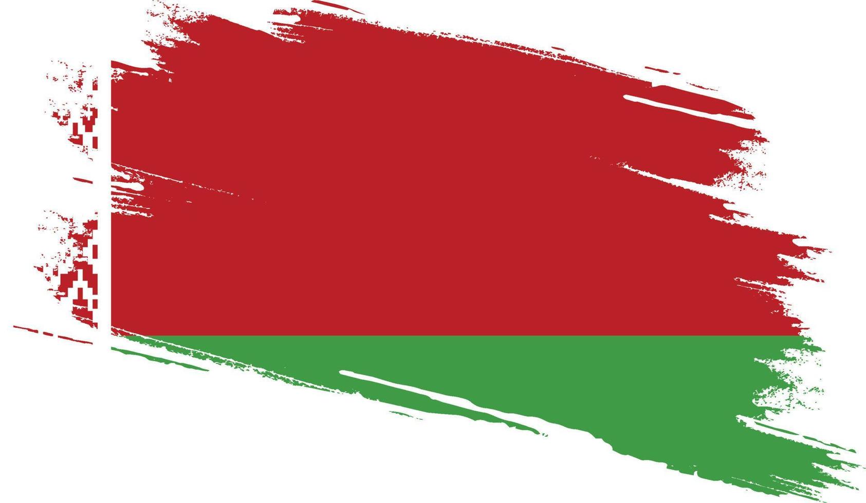 bandeira da bielorrússia com textura grunge vetor