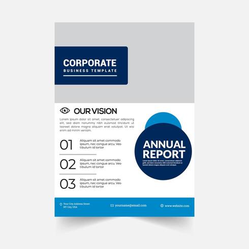 Modelo de negócios - relatório anual vetor